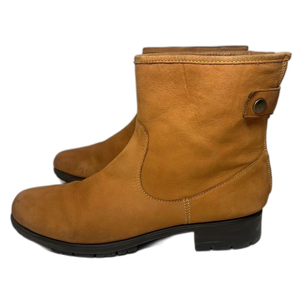 Aerosoles Womens Just Kidding Ankle Boot Nubuck Leather Moto Inspired 10 Comfort